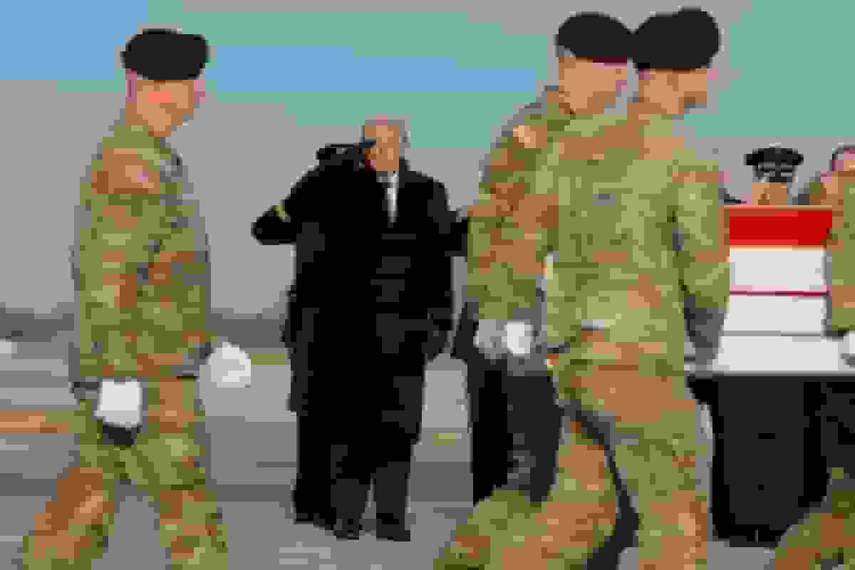 ترامپ شاهد انتقال باوقار پیکر سربازان آمریکایی کشته شده در سوریه