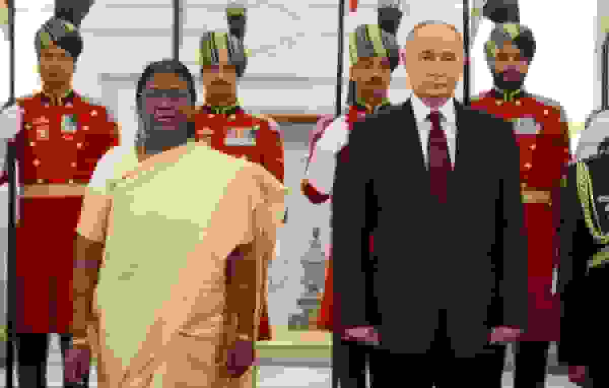 دیدار پوتین با رئیس جمهور هند در دهلی نو