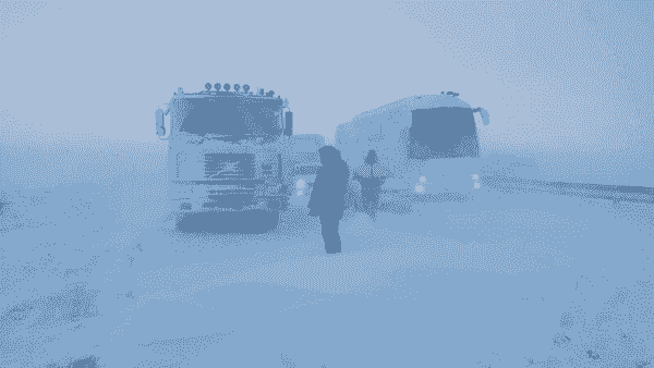 اتوبان تبریز-زنجان به دلیل برف و کولاک بسته شد