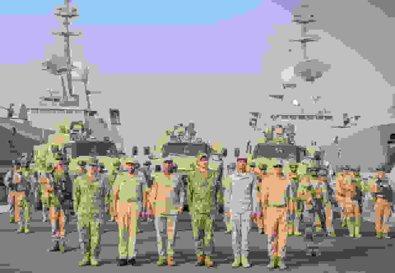 رزمایش مشترک دریایی عربستان و آمریکا در جده با عنوان «مدافع آبی ۲۶»