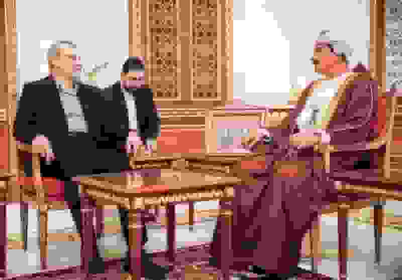 دیدار علی لاریجانی با وزیر دفتر سلطنتی عمان