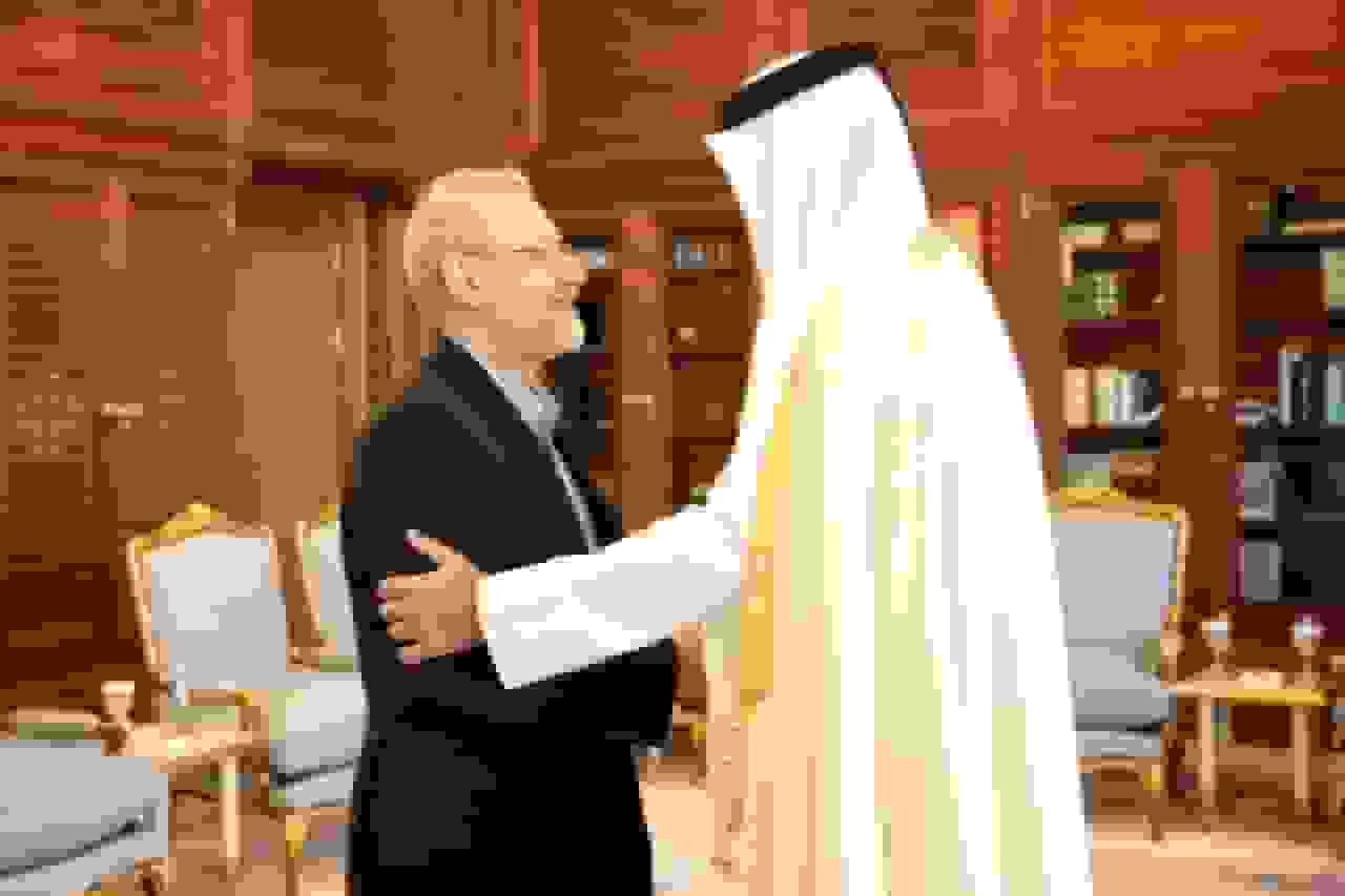 دیدار و گفت‌وگوی علی لاریجانی و امیر قطر