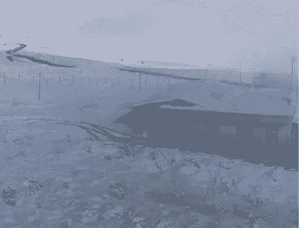 بارش برف در معدن طلای آقدره آذربایجان غربی