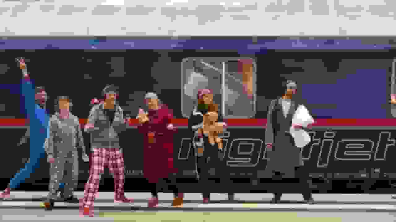 اعتراض اروپایی‌ها با لباس‌خواب به لغو قطارهای شبانه