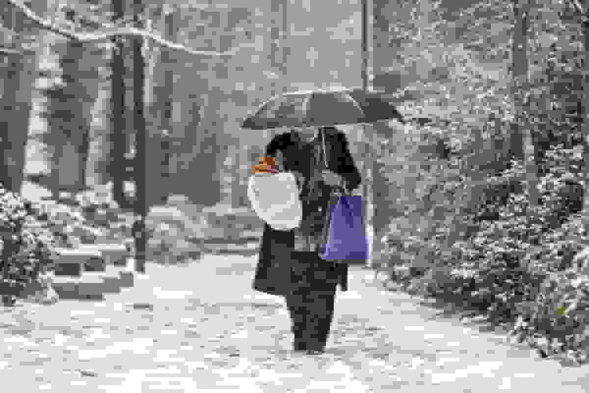 بارش برف در ارتفاعات تهران