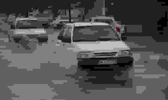 آبگرفتگی معابر بندرعباس در پی بارندگی شدید