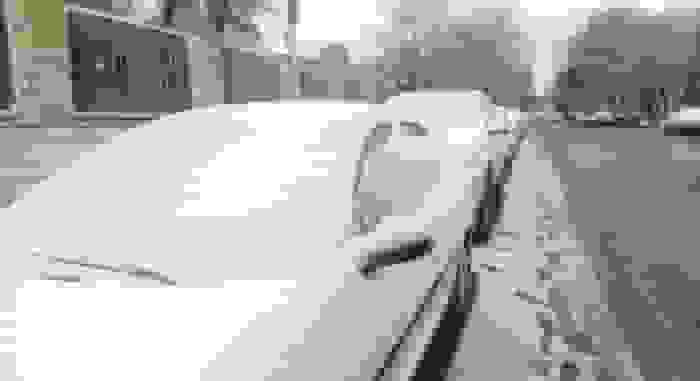 بارش برف در شهر اراک