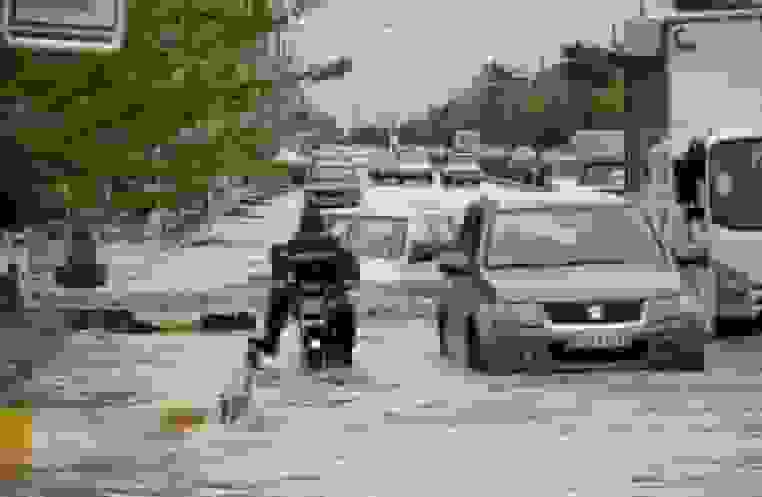 آب‌گرفتگی معابر در منوجان کرمان