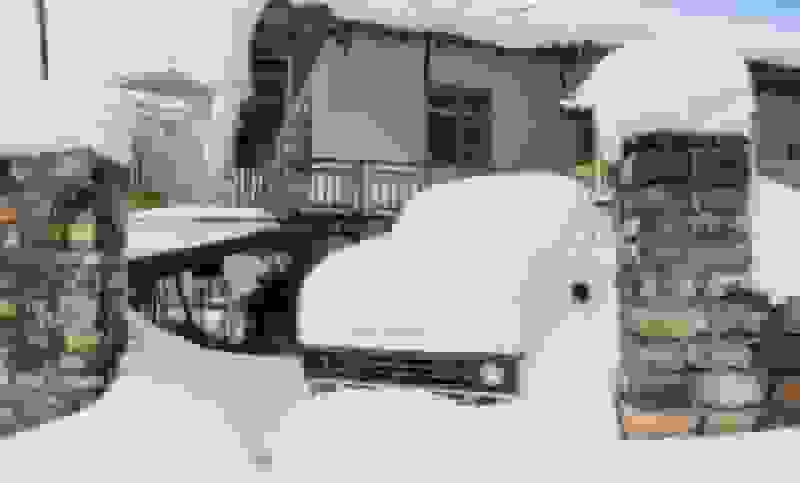 برف ۵۰ سانتی‌متری در روستاهای کاشان