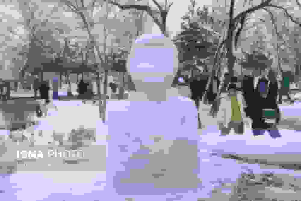 جشن آدم برفی در همدان