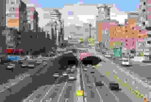 مسدودی هر دو مسیر تونل توحید در ساعات شب