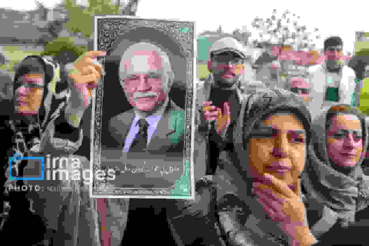 تشییع پیکر استاد ناصر مسعودی در رشت