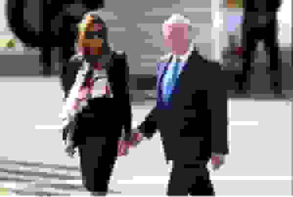 حضور ترامپ و ملانیا در مراسم ۲۵۰مین سالگرد نیروی دریایی آمریکا در ویرجینیا