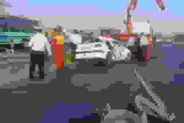 واژگونی پژو ۲۰۶ در اردستان جان راننده ۷۰ ساله را گرفت