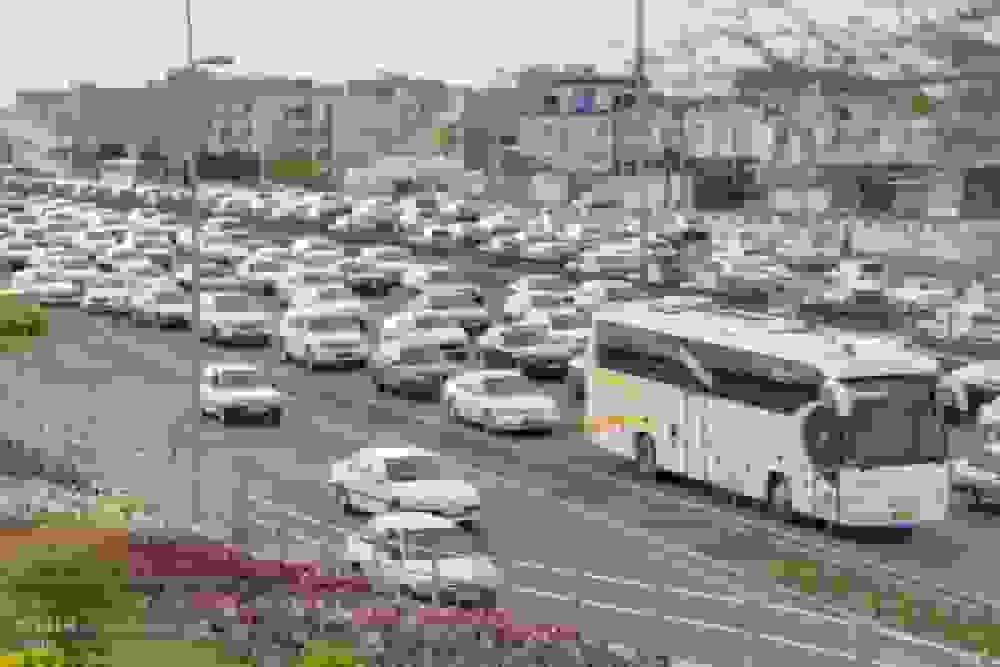 ترافیک سنگین در ۳ محور شمالی و انسداد ۶ محور شریانی و غیرشریانی