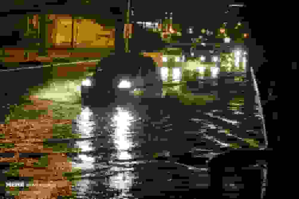 آبگرفتگی در بخش‌هایی از شهر فیروزآباد استان فارس