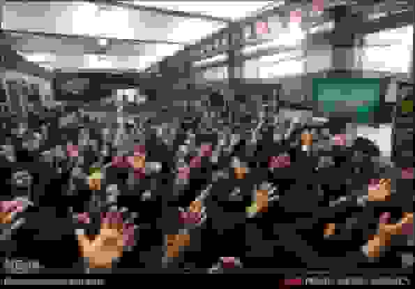 دانش‌آموزان کاشانی در مراسم عزاداری شهادت حضرت فاطمه زهرا(س)