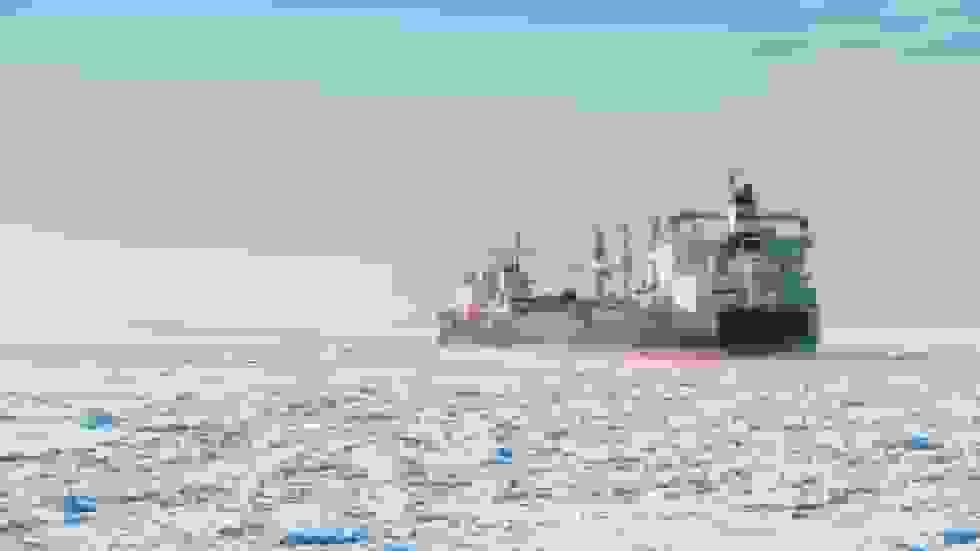 اولین کشتی کانتینری چین از مسیر قطب شمال به بریتانیا رسید