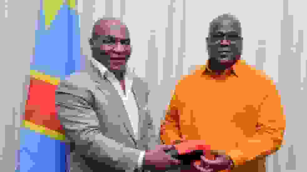 ملاقات مایک تایسون با رئیس جمهور کنگو