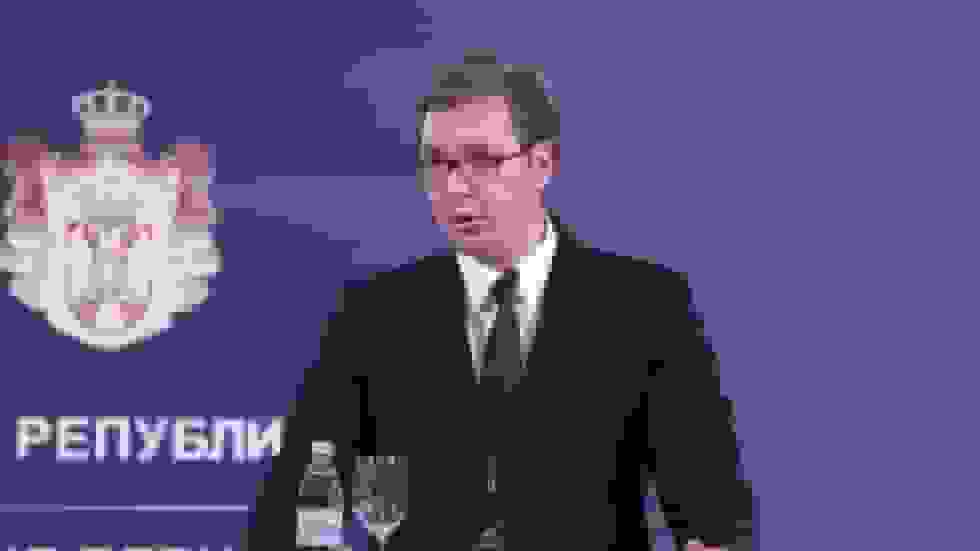 واکنش ووچیچ به حمله تروریستی خارج از پارلمان صربستان