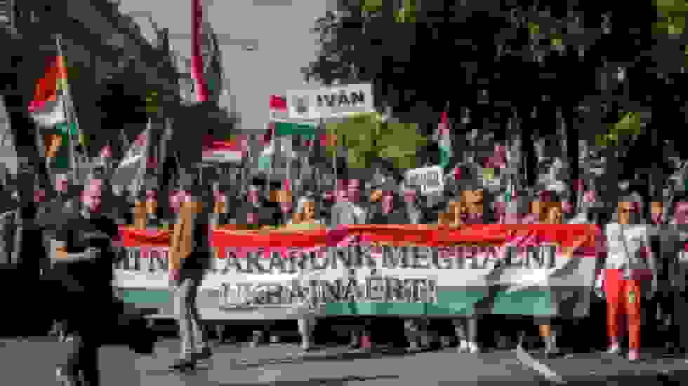 تظاهرات صلح در بوداپست: 'ما نمیخواهیم برای اوکراین بمیریم'