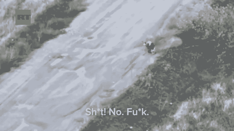 واکنش نیروهای روس به حمله پهپاد اوکراین به غیرنظامیان (فیلم سانسور شده)