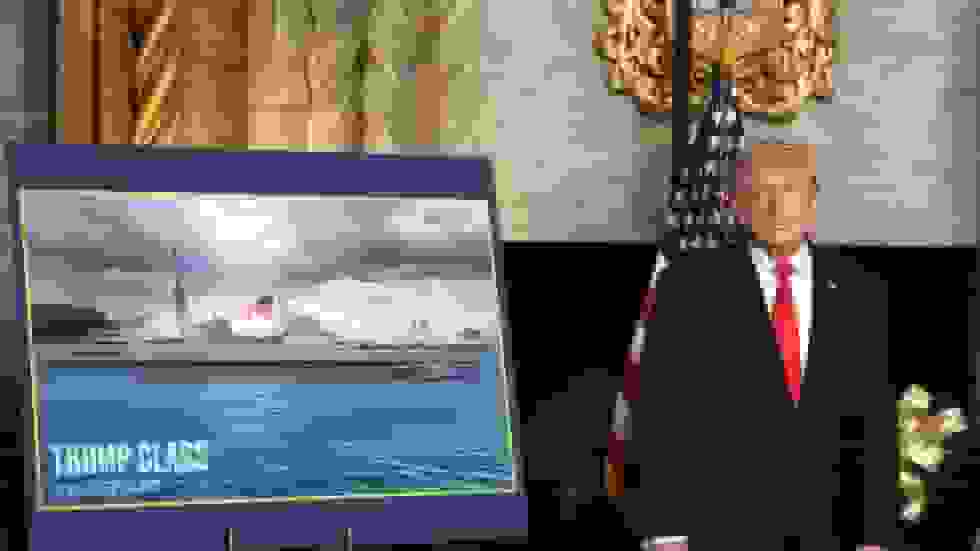 ترامپ ناوهای جدید کلاس طلایی را برای نیروی دریایی آمریکا معرفی کرد