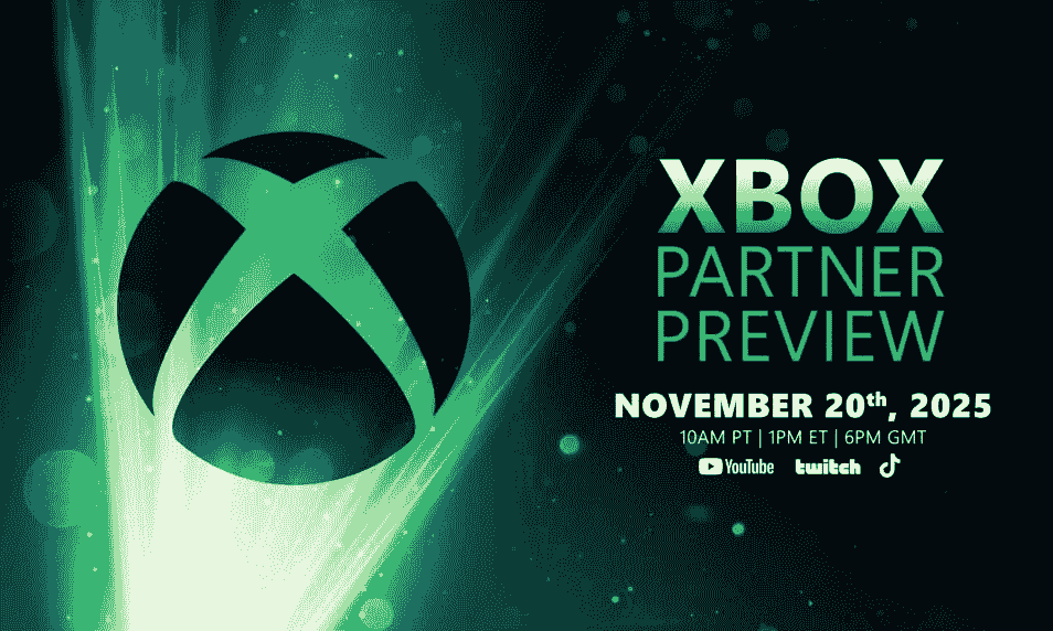 اکس‌باکس رویداد نمایشی شرکا را در ۲۰ نوامبر ساعت ۱۳ به وقت شرقی برگزار می‌کند