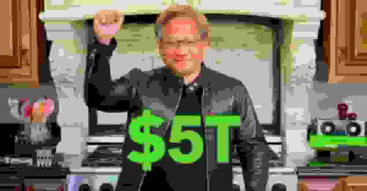 ارزش بازار انویدیا به 5 تریلیون دلار رسید و تبدیل به باارزش‌ترین شرکت جهان شد