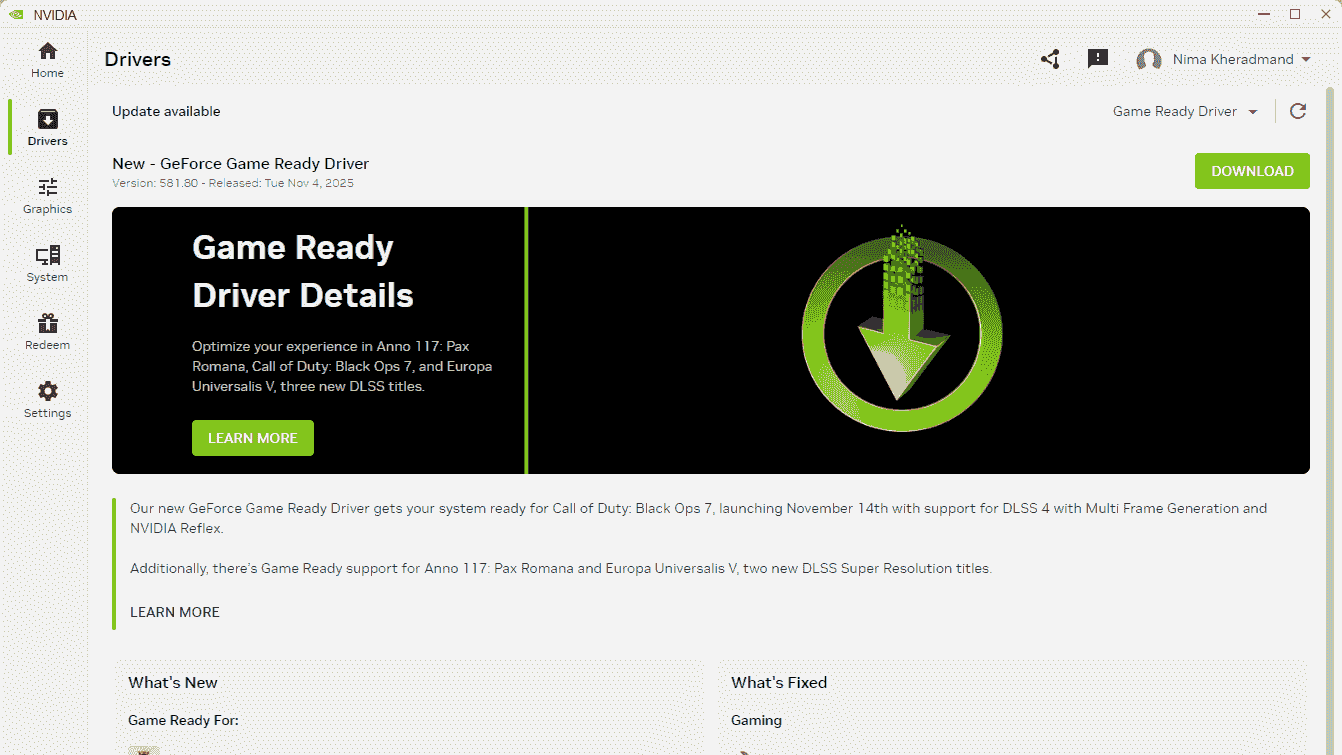 افزایش نرخ تازه‌سازی مانیتور در کارت‌های گرافیک انویدیا