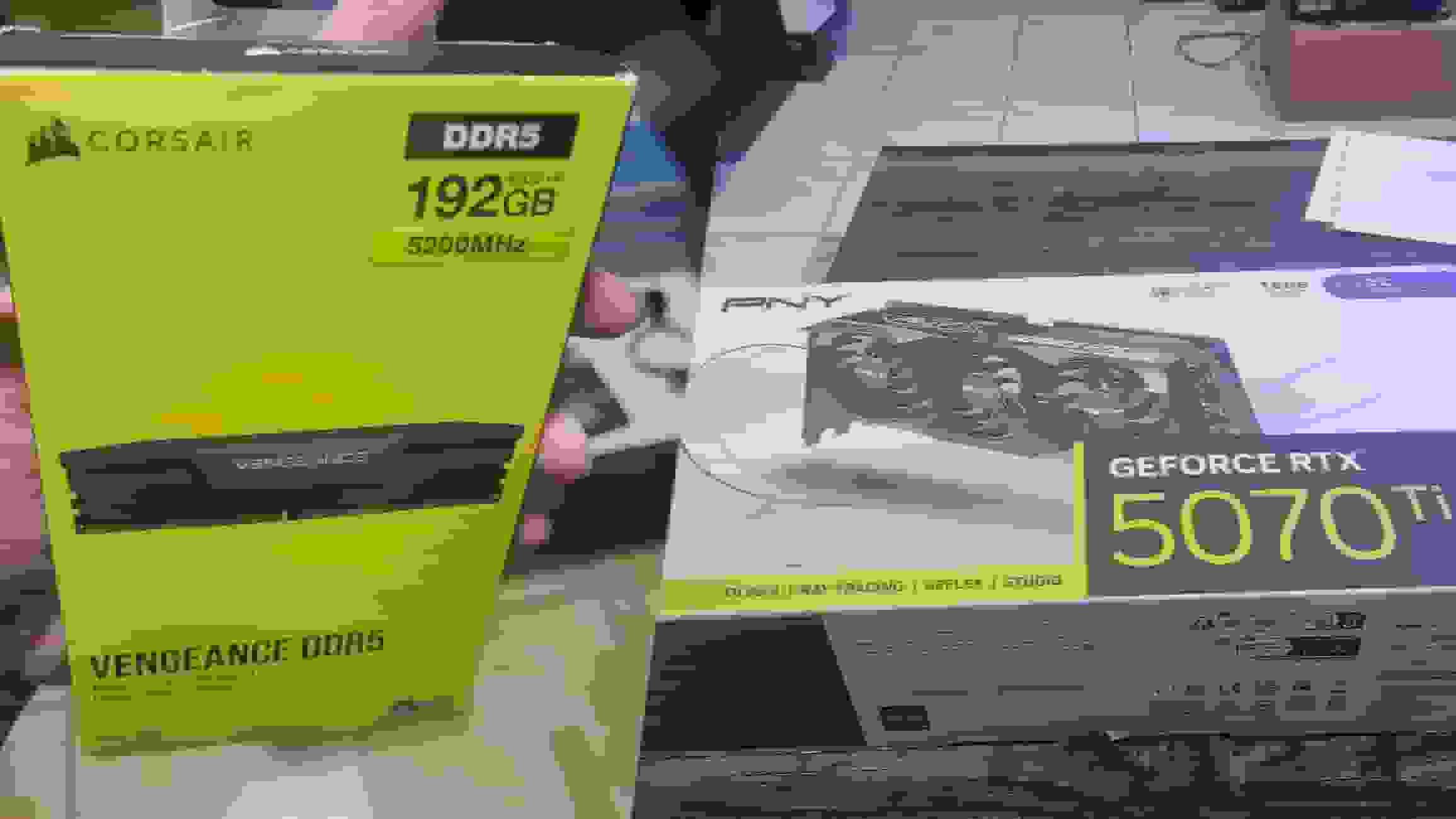 معاوضه عجیب رم 192 گیگابایتی با RTX 5070 Ti؛ یک معامله بسیار بد