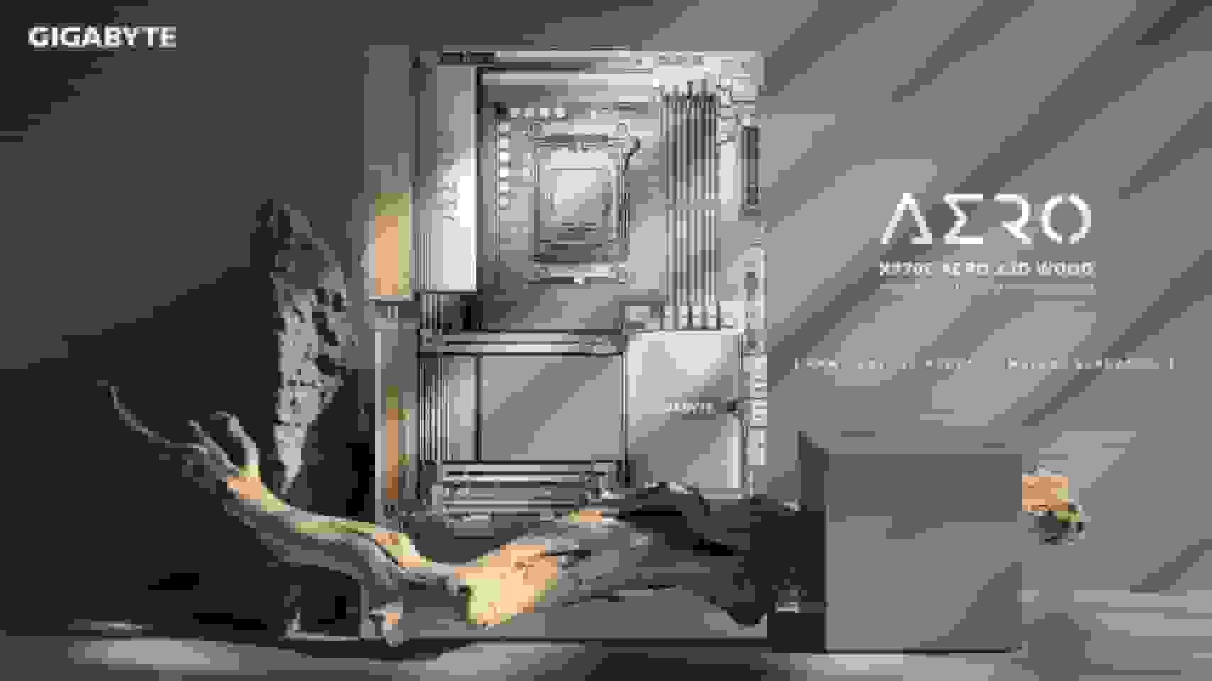 رونمایی مادربرد چوبی X870E AERO X3D گیگابایت