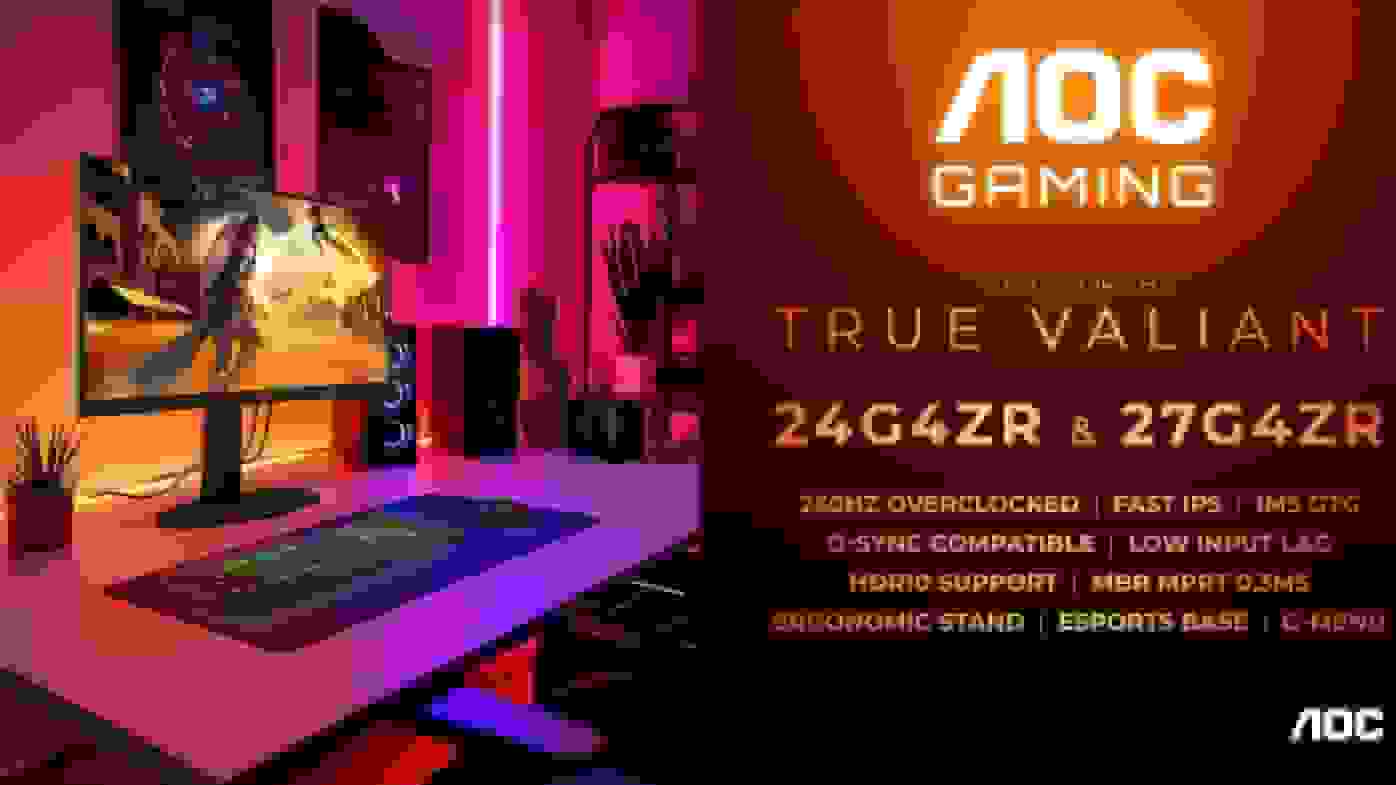 معرفی مانیتورهای گیمینگ AOC 24G4ZR و 27G4ZR با پنل Fast IPS