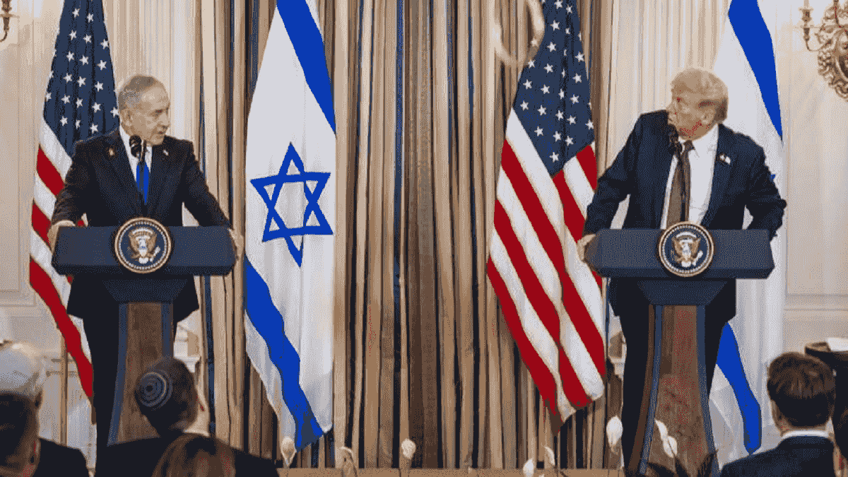 لفاظی ترامپ علیه ایران در دیدار با نتانیاهو