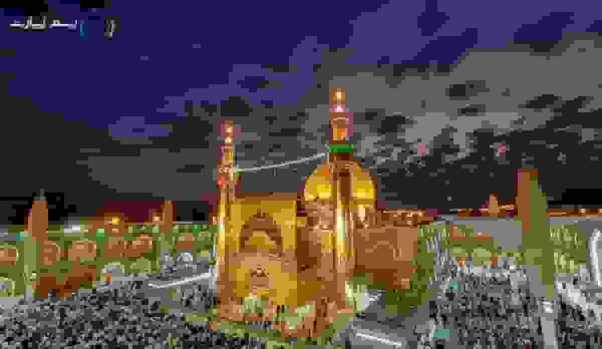 پخت کیک بزرگ در حرم امام علی (ع) به مناسبت ۱۳ رجب