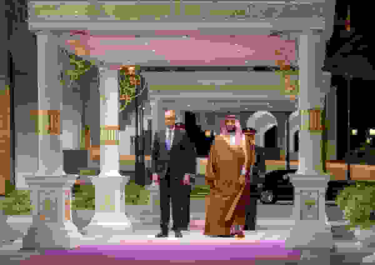 دیدار ولیعهد عربستان و صدراعظم آلمان در ریاض