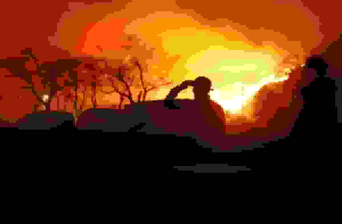 آتش‌سوزی مهیب در کره جنوبی ده‌ها هکتار زمین را نابود کرد