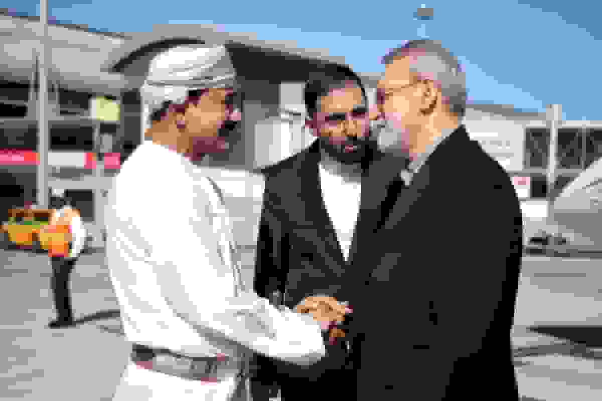 استقبال وزیر دفتر سلطنتی عمان از لاریجانی
