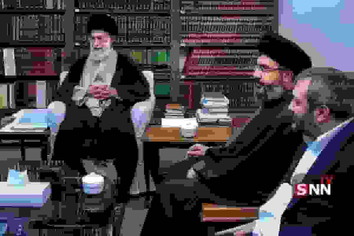 تصویری از دیدار سید حسن نصرالله و عماد مغنیه با رهبر انقلاب