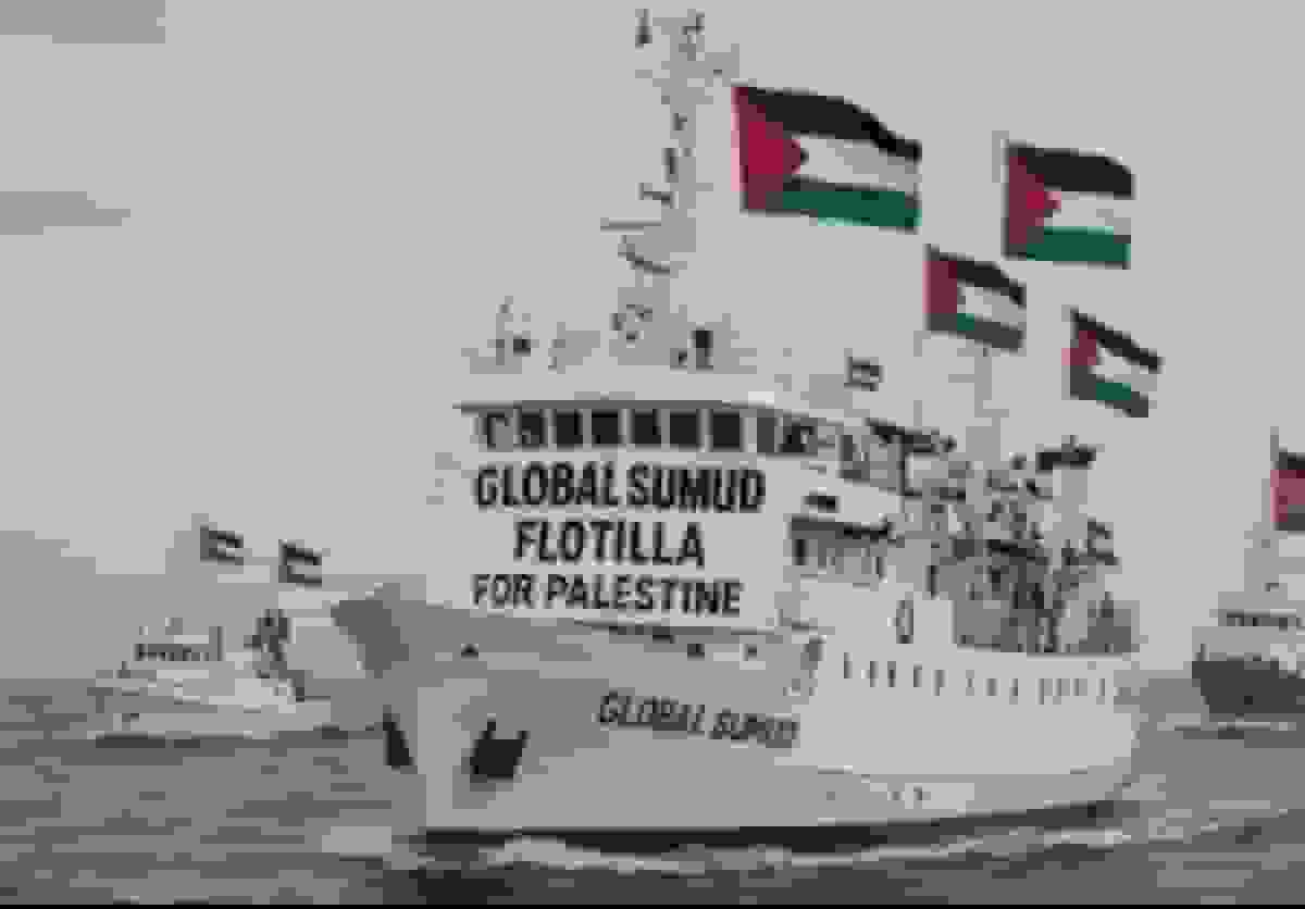 ربایش مجدد شرکت کنندگان کاروان صمود در نزدیکی آب‌های غزه