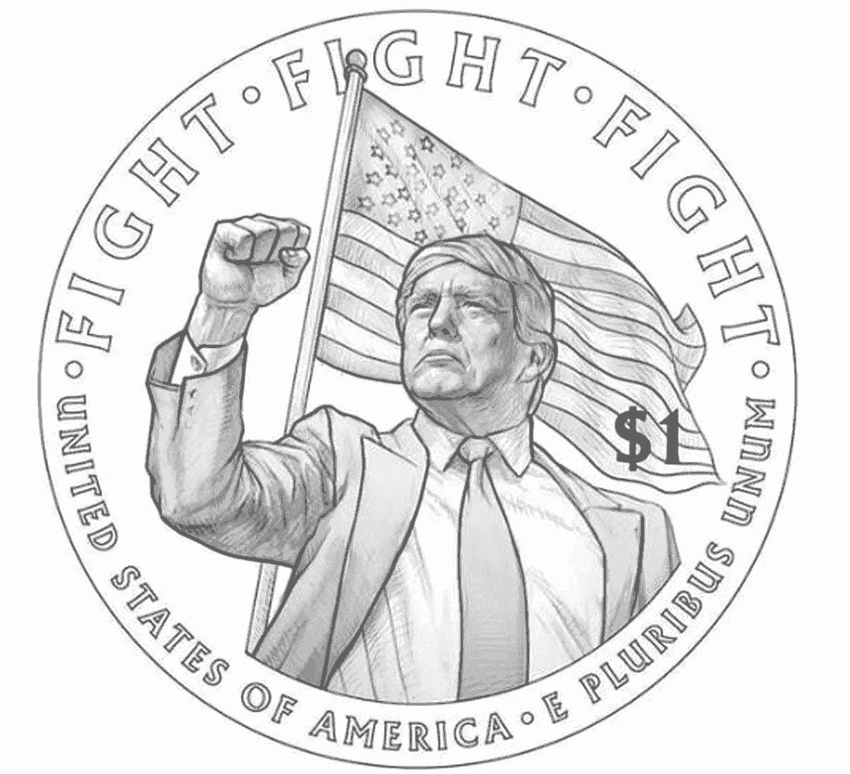 سکه یک دلاری ترامپ با نمادهای سیاسی ضرب شد