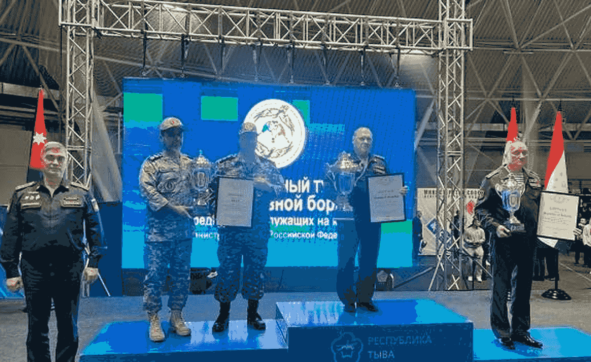 نایب قهرمانی تیم کشتی نیروهای مسلح در مسابقات وزارت دفاع روسیه