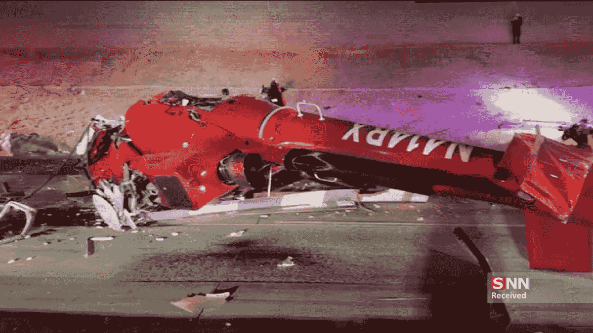 سقوط بالگرد پزشکی در آمریکا و زخمی شدن سه سرنشین