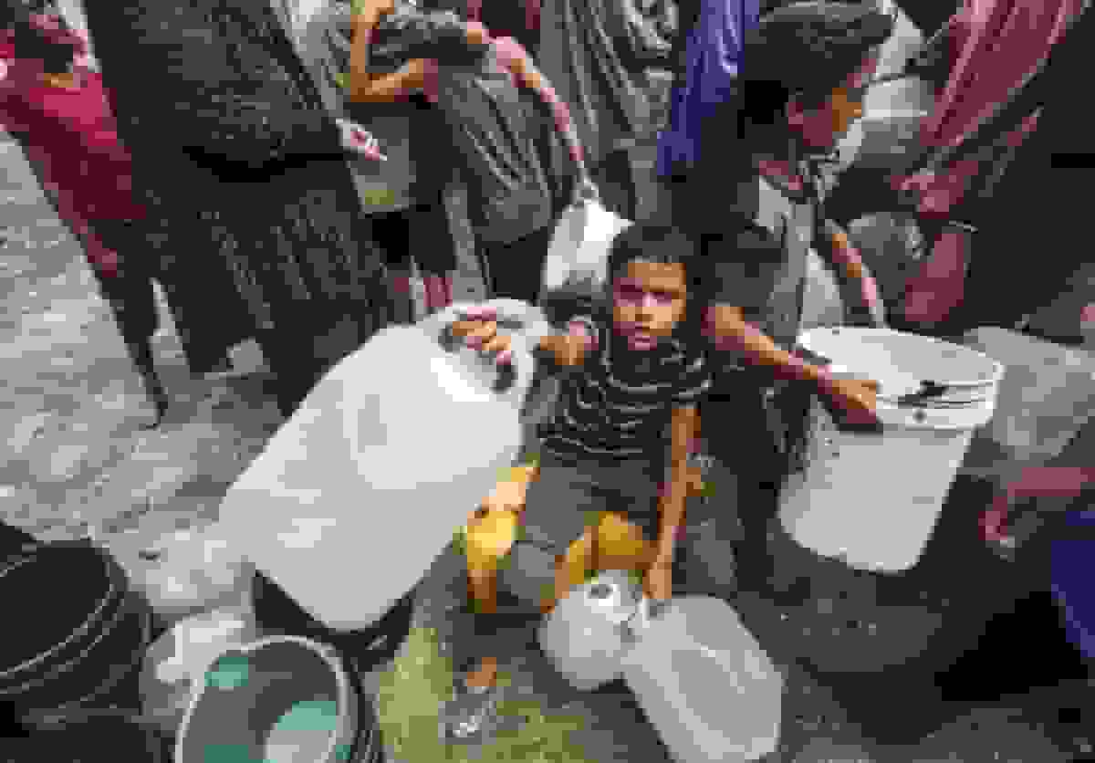 کمبود ۸۰ درصدی آب آشامیدنی در غزه