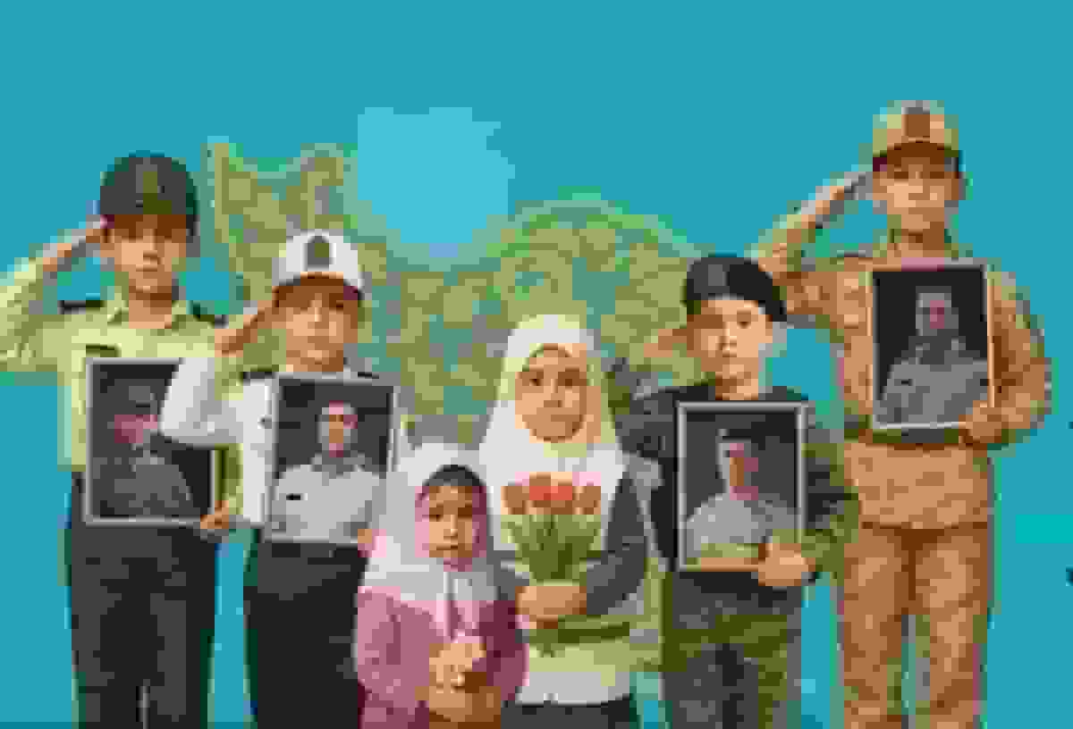 مراسم گرامیداشت شهدای فراجا در جنگ تحمیلی ۱۲ روزه در کیش