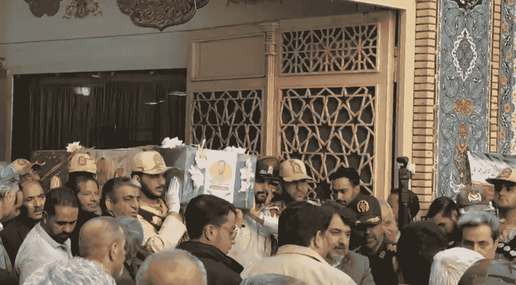 تشییع پیکر شهید مرزبان سجاد صیامی در مشهد