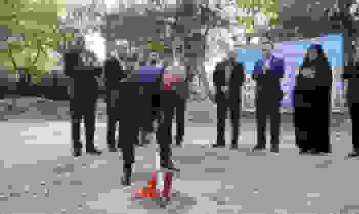 کلنگ‌زنی خوابگاه ۲۳۲ نفره پسران در کوی دانشگاه تهران