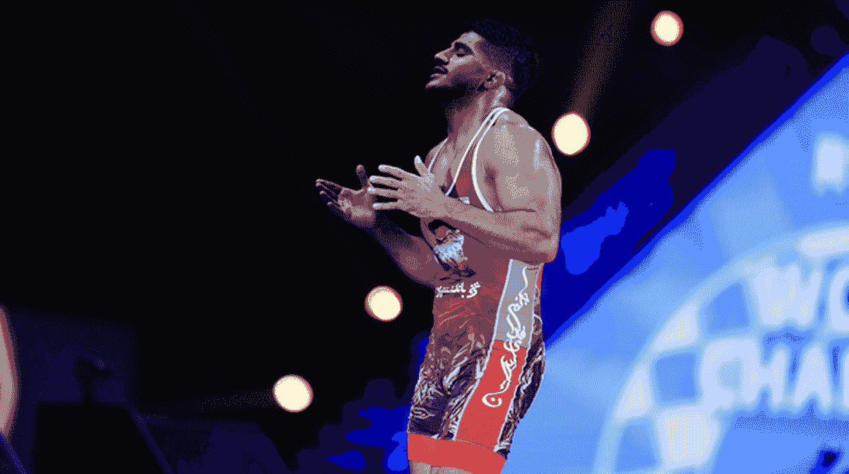 قهرمانی غلامرضا فرخی در کشتی فرنگی زیر ۲۳ سال جهان