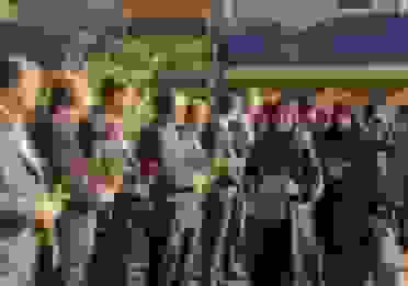 استقبال از خانواده کارمندان شهید زندان اوین در مشهد