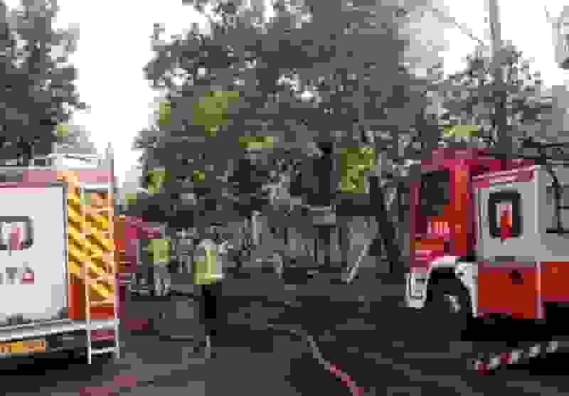 آتش‌سوزی کارگاه شارژ سیلندر‌های گاز در مسعودیه تهران